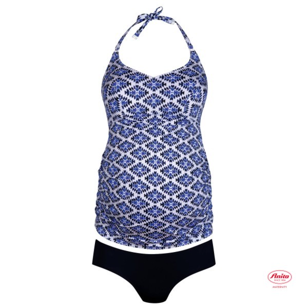 tankini sin aros copa B estampado azul marruecos 