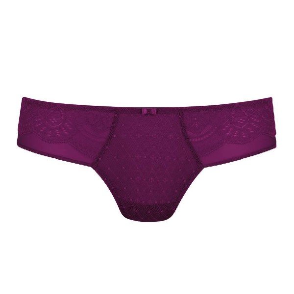 imagen principal braguita tanga color rosa vino morado