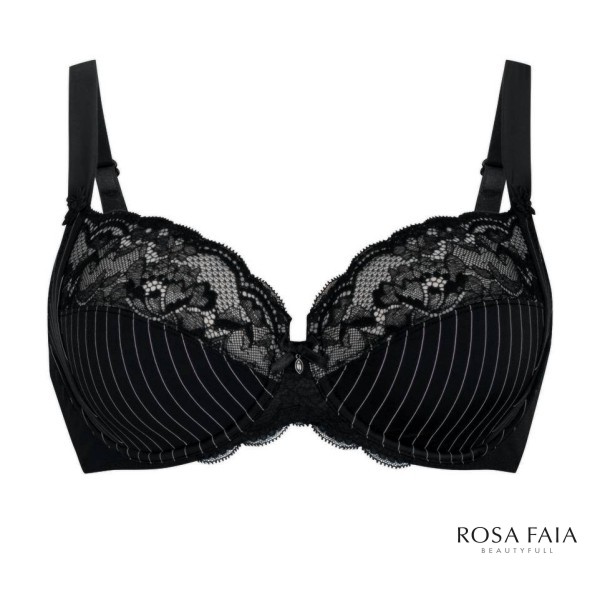 sujetador de aros copa H color negro