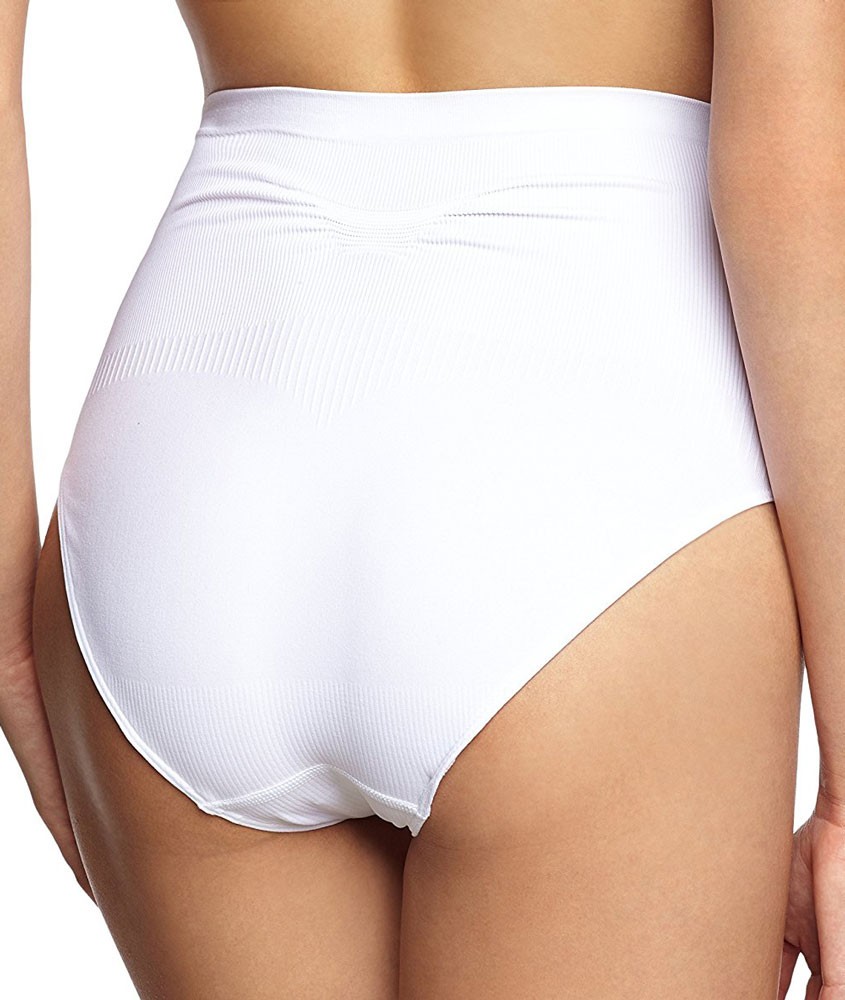 Producto braga de embarazo talle alto color blanco