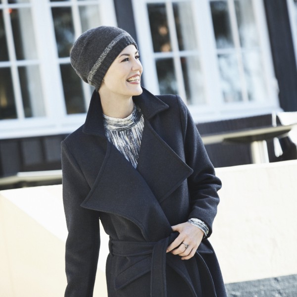 Artículo Gorro cachemire gris oscuro modelo NEVE