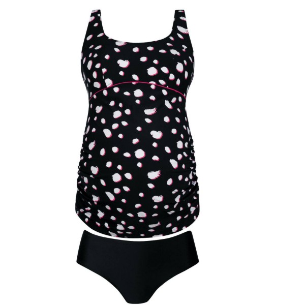Producto tankini sin aros negro y blanco copa F