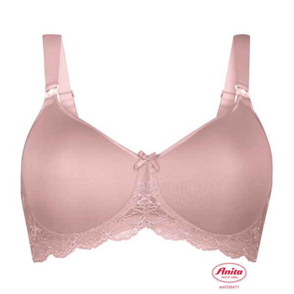 Producto sujetador lactancia sin aros y cazoleta copa E color rosa madera