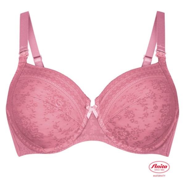 Producto sujetador de lactancia copa D con aros color rosa violet 