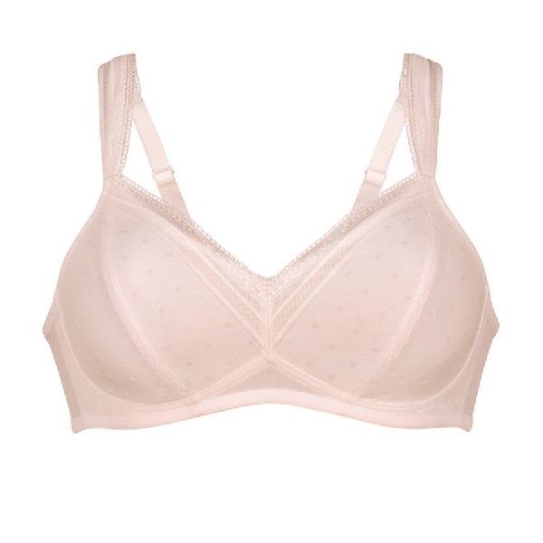Producto sujetador bilateral sin aros copa AA color rosa claro