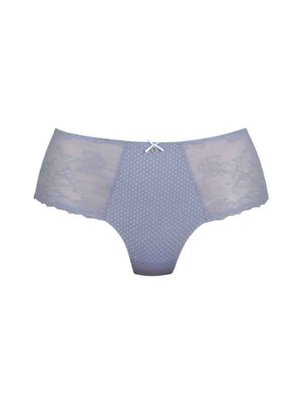 Braga alta bordada azul