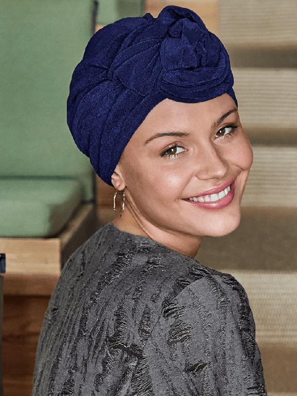 gorro oncologico azul