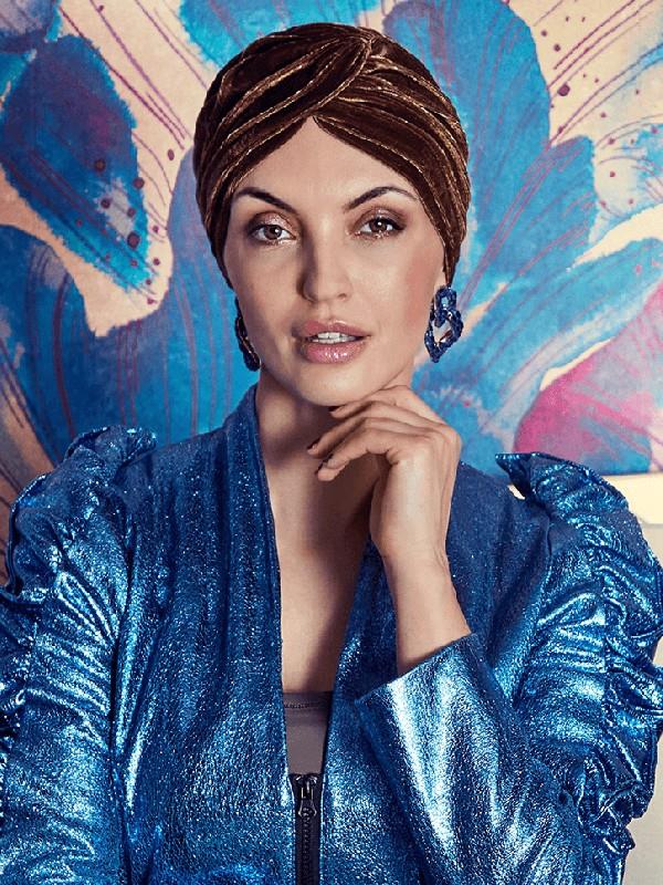 turbante oncologico terciopelo