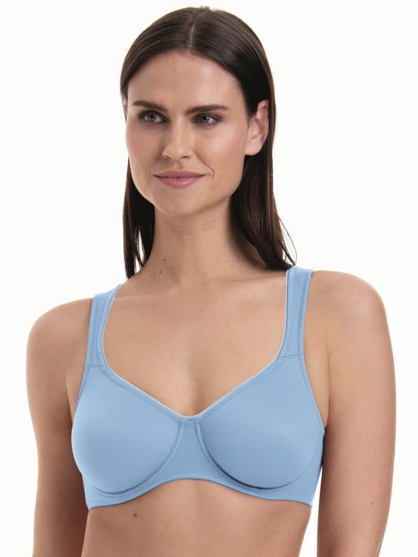Sujetador con aros azul claro copa preformada