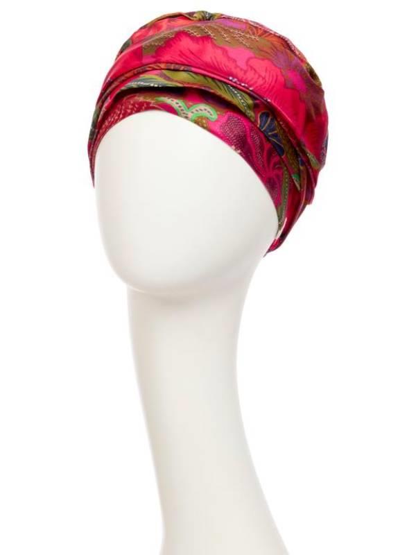 PAÑUELO ONCOLOGICO SEDA ROJO