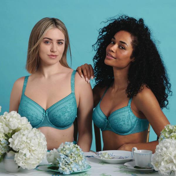 sujetador con aro tono esmeralda claro reductor