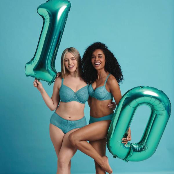 sujetador con aro tono esmeralda claro reductor