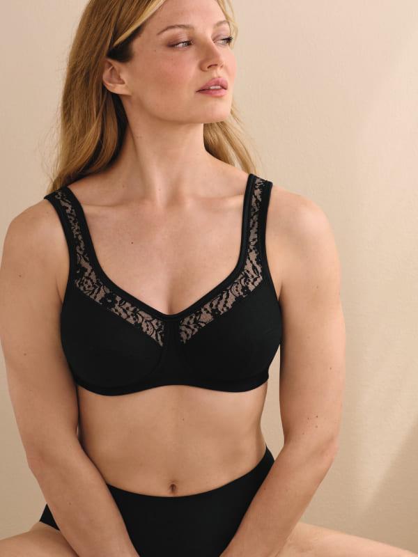 sujetador de anita comfort tirante ancho negro