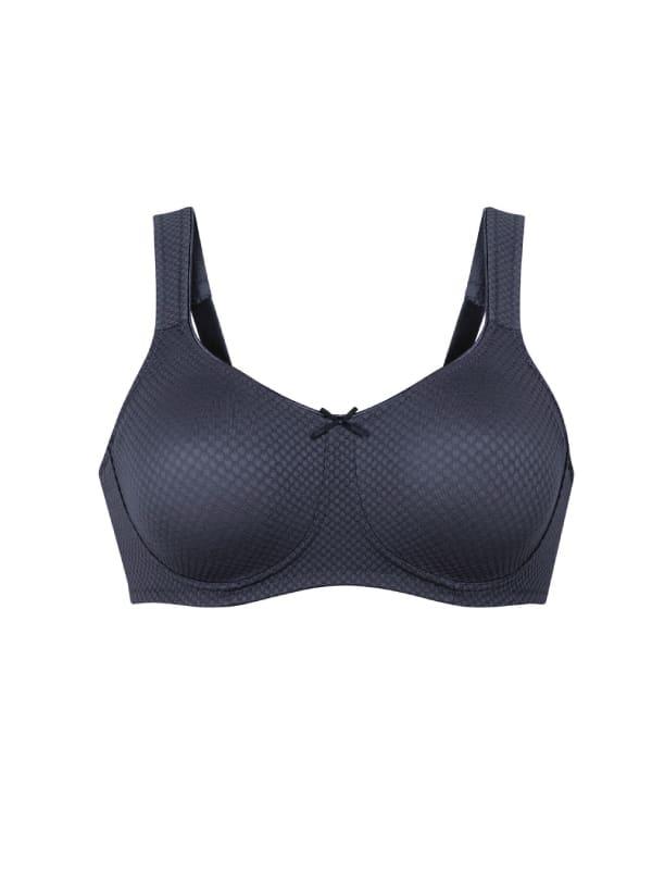 Sujetador de protesis azul liso con bolsillo azul de anita care
