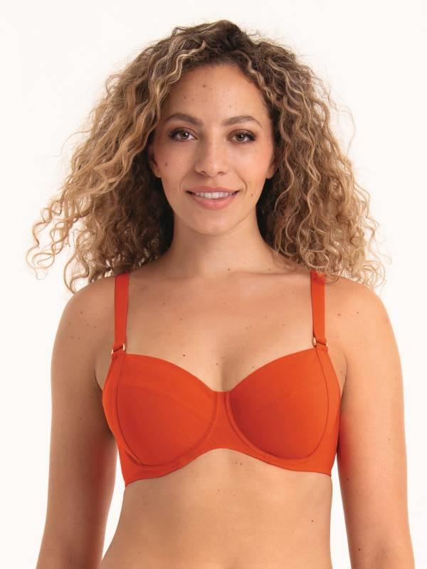top bikini naranja 