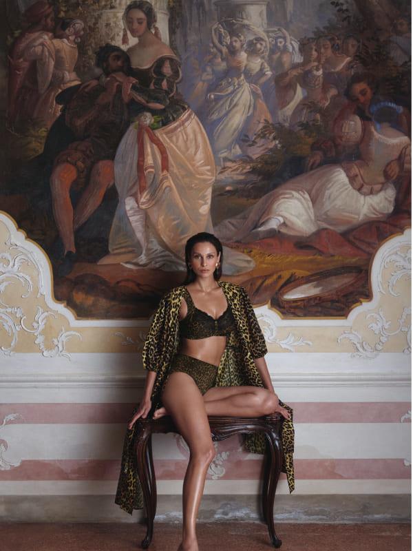 sujetador sin aros animal print